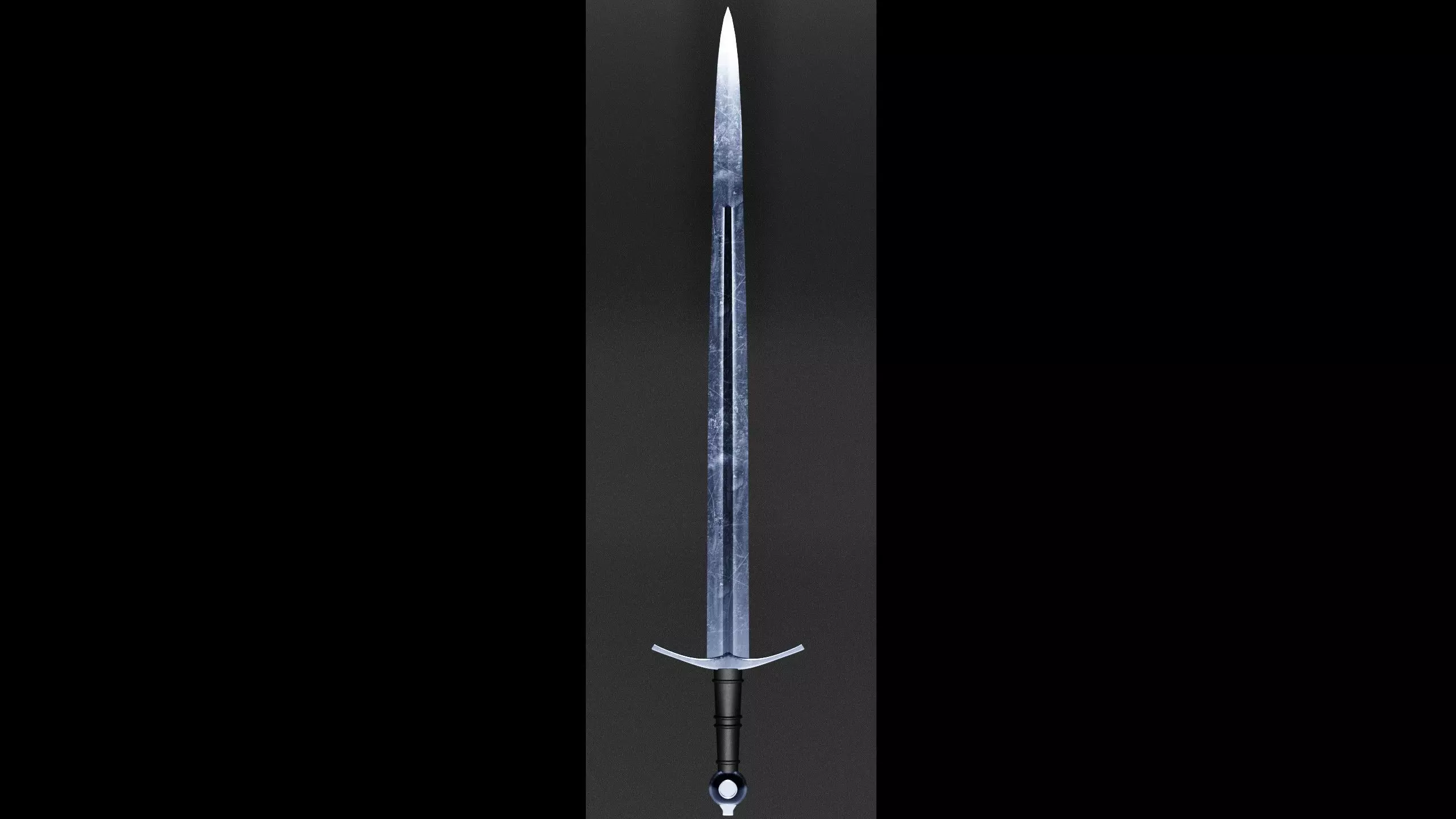 Medieval Knight Sword 3D model_0