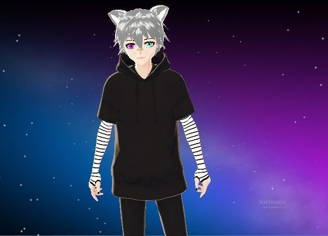 3D male avatar  character for gaming vtubing and for vrchat Low-poly 3D model_4