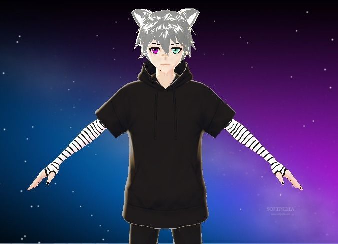 3D male avatar  character for gaming vtubing and for vrchat Low-poly 3D model_9