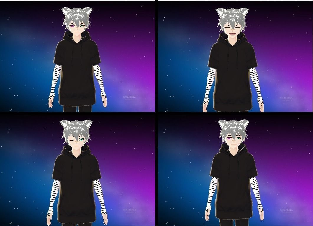 3D male avatar  character for gaming vtubing and for vrchat Low-poly 3D model_5