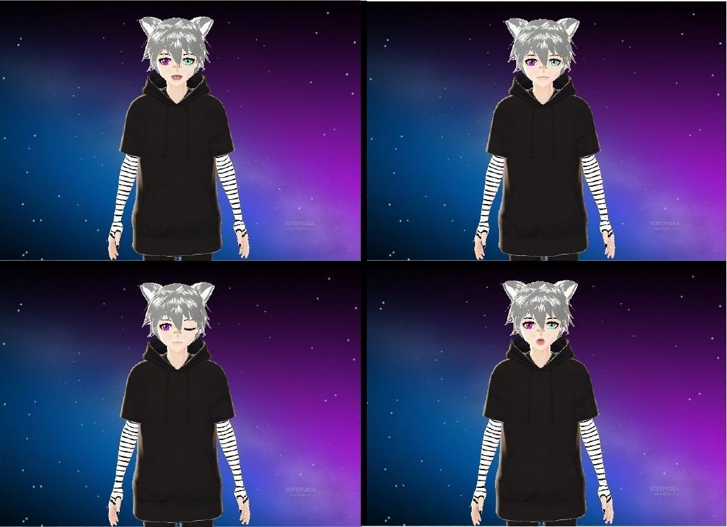 3D male avatar  character for gaming vtubing and for vrchat Low-poly 3D model_1