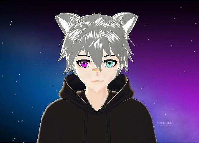 3D male avatar  character for gaming vtubing and for vrchat Low-poly 3D model