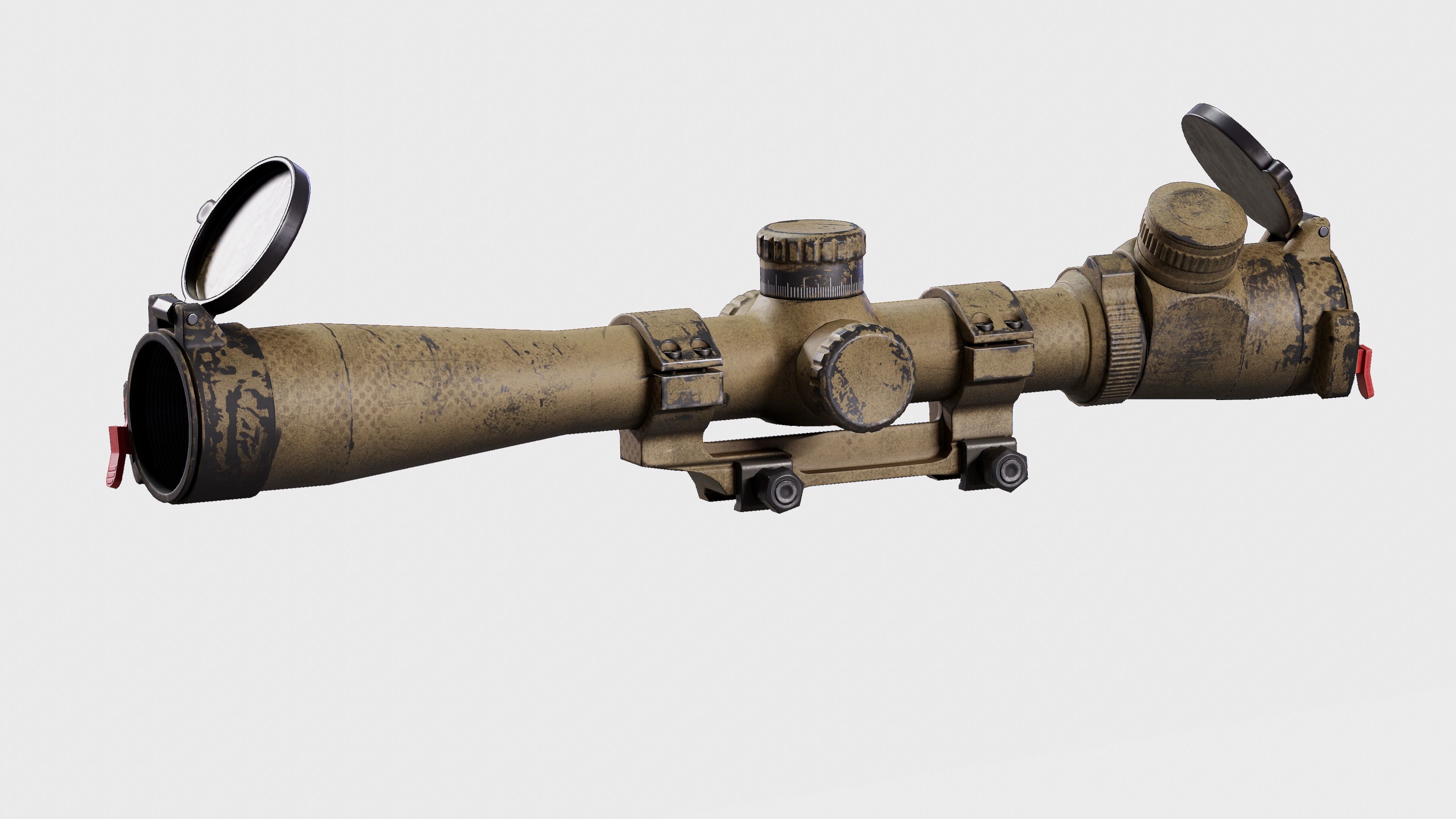 KAC M110k1 Low-poly 3D model_6