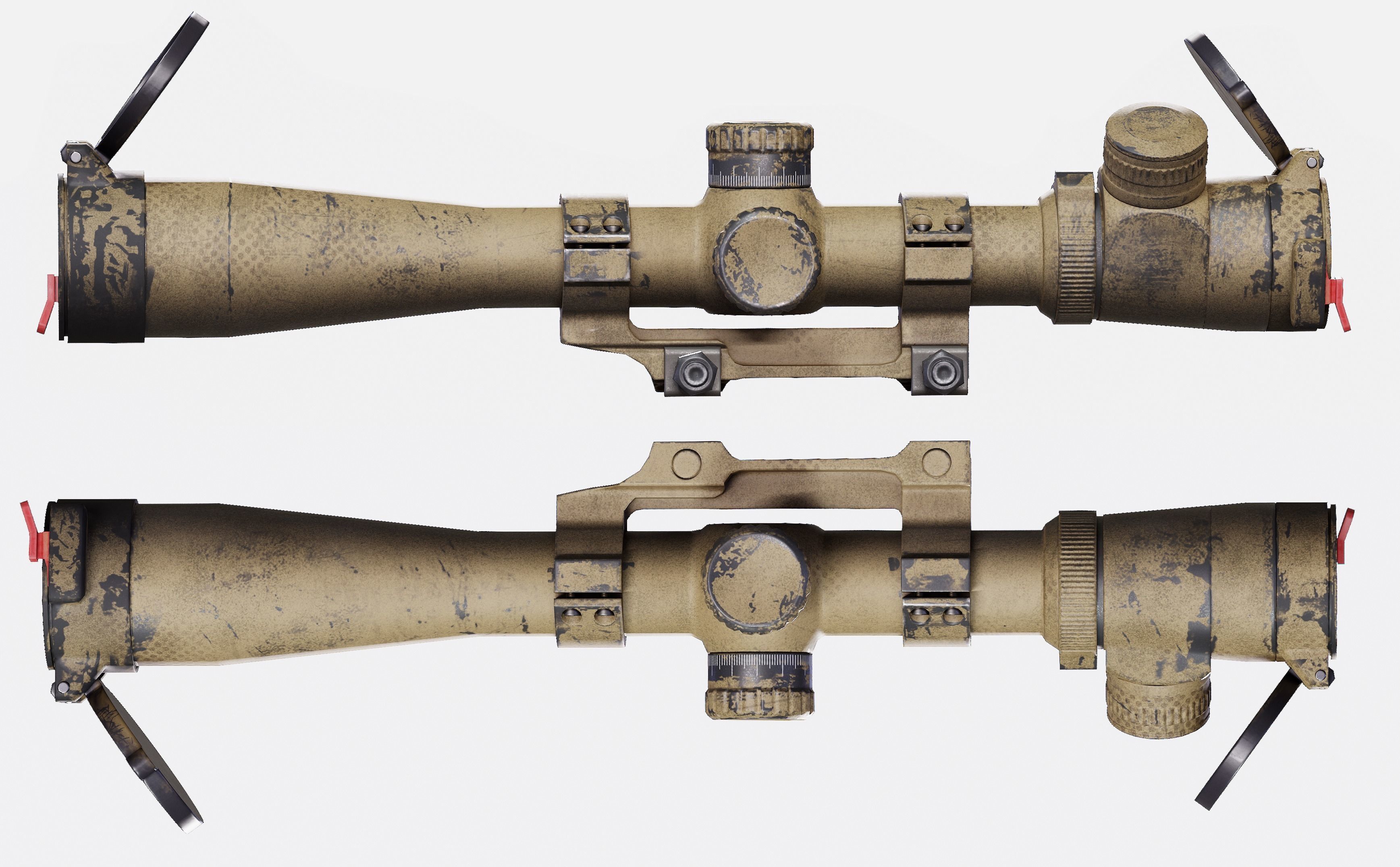 KAC M110k1 Low-poly 3D model_7