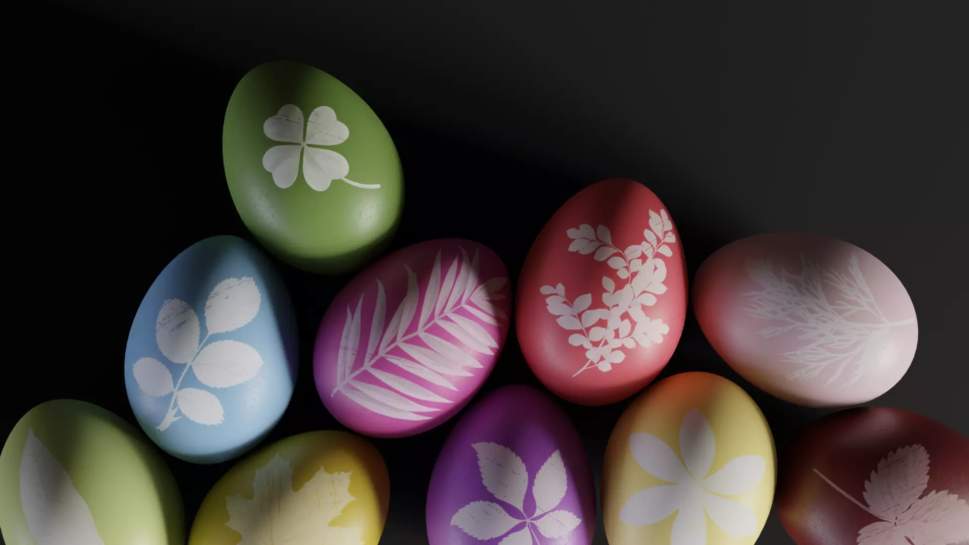 Easter Egg with Herb Print 3D model_0