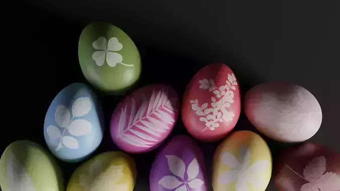 Easter Egg with Herb Print