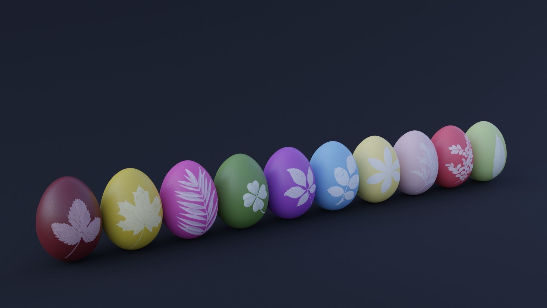 Easter Egg with Herb Print 3D model_6
