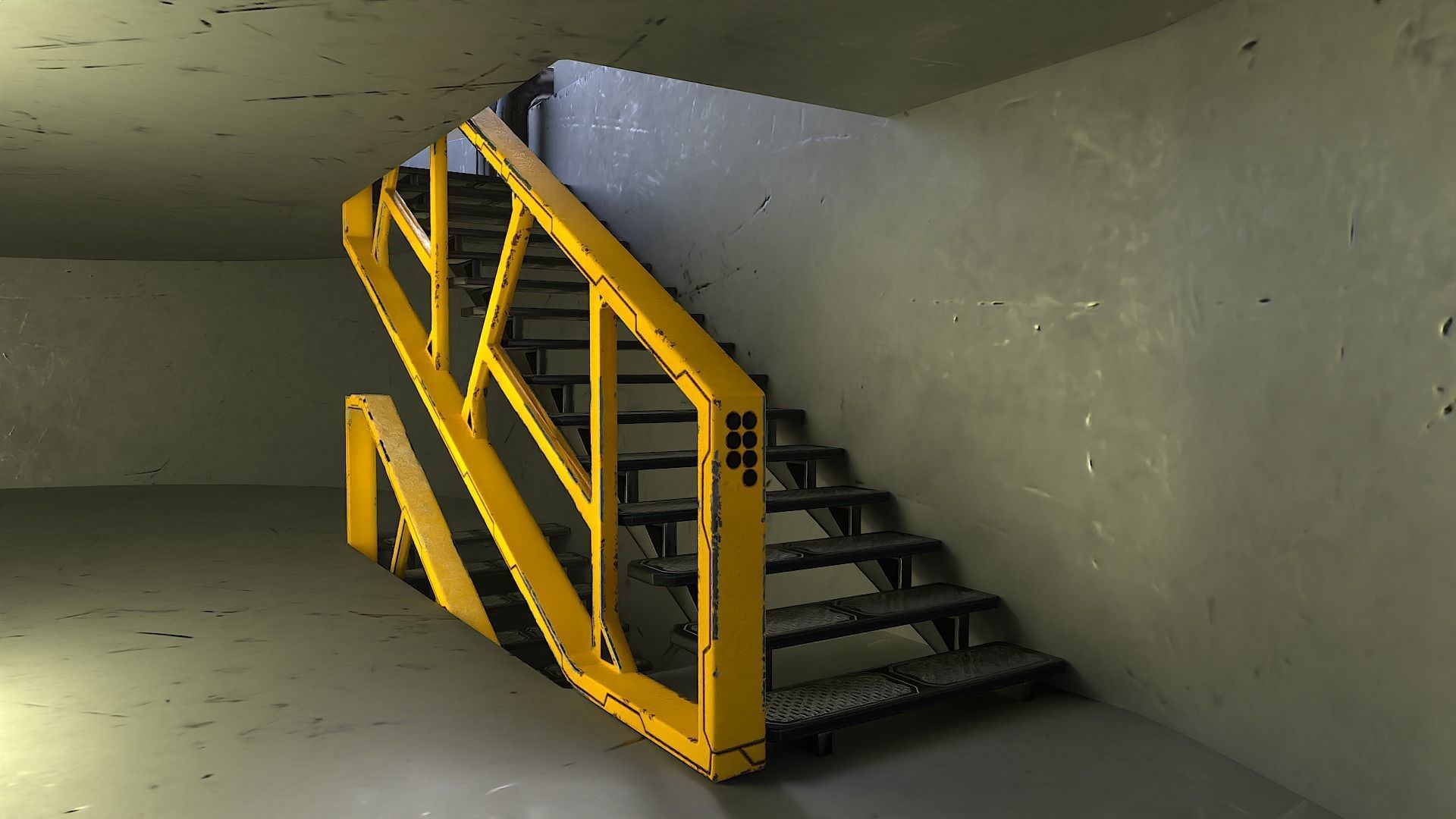 Sci-Fi Hangars Low-poly 3D model Low-poly 3D model_17