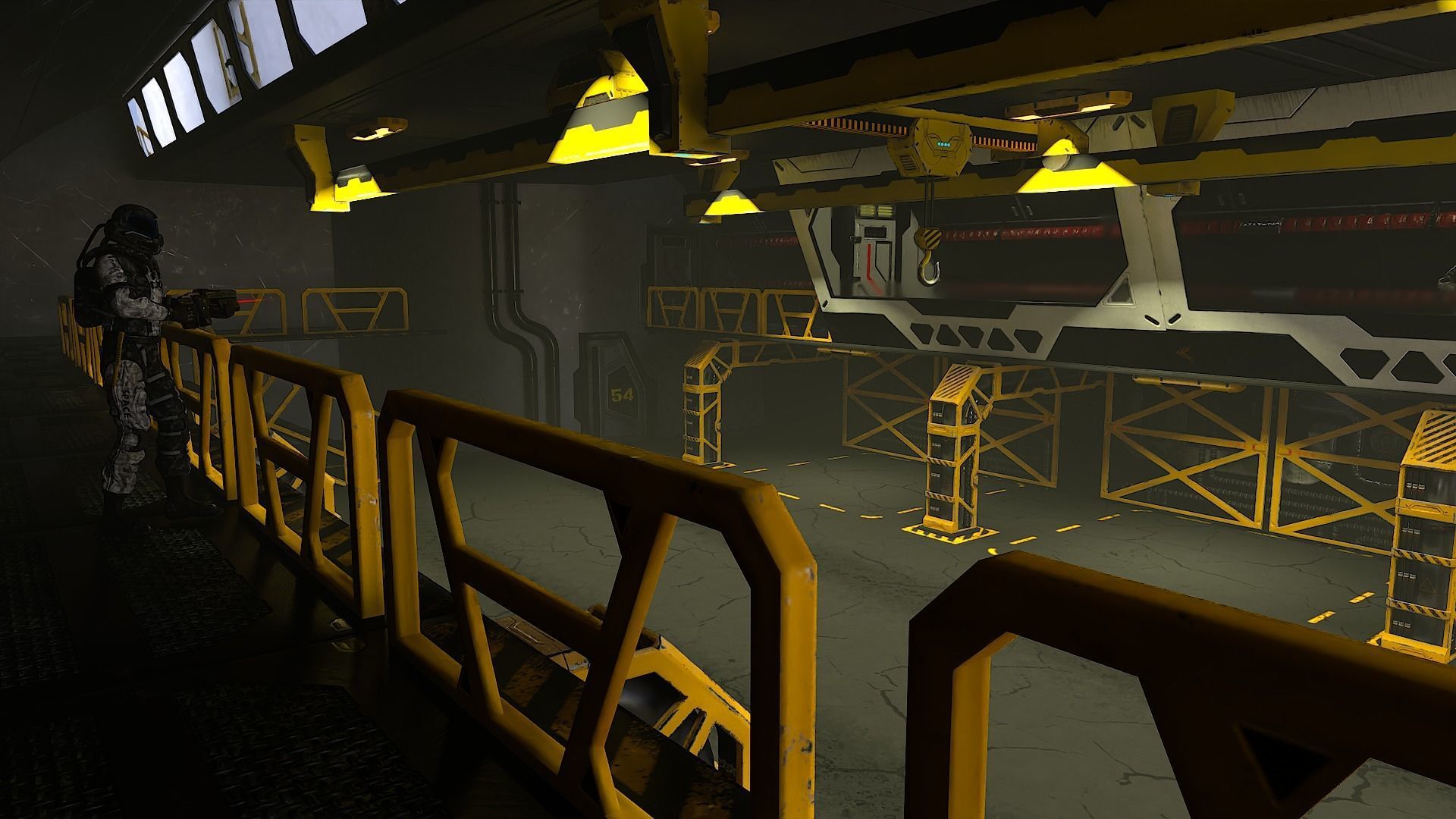 Sci-Fi Hangars Low-poly 3D model Low-poly 3D model_14