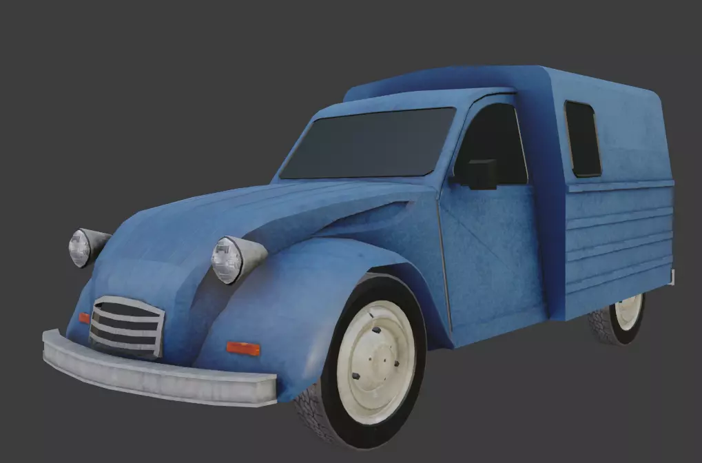 Citroen AK6 Low-poly 3D model_0