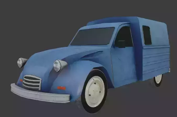 Citroen AK6 Low-poly 3D model