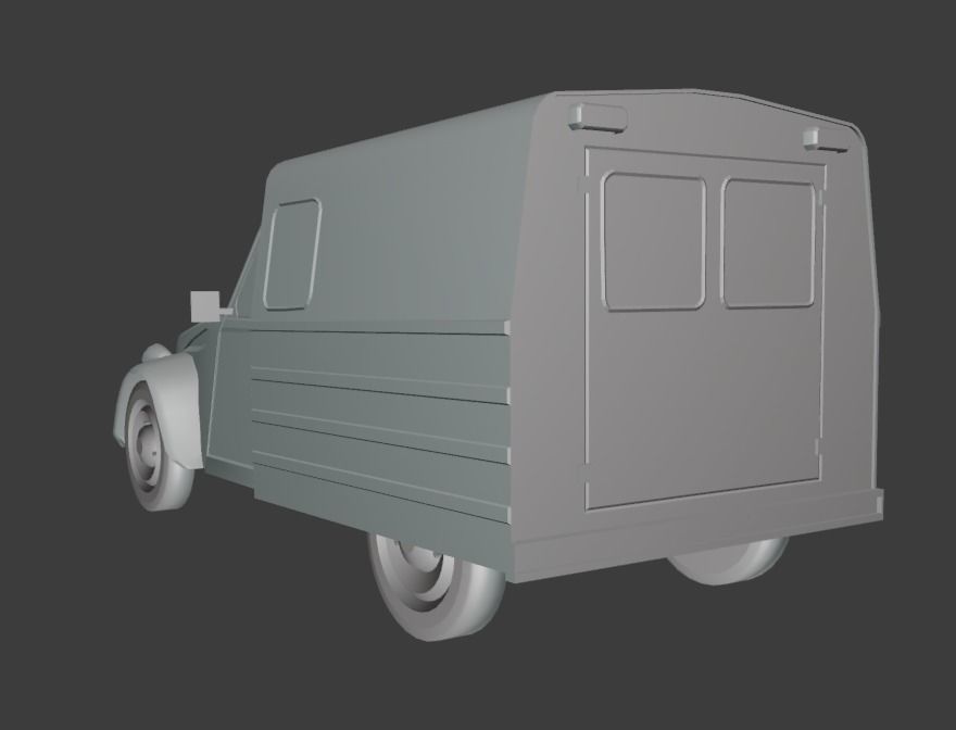 Citroen AK6 Low-poly 3D model_2