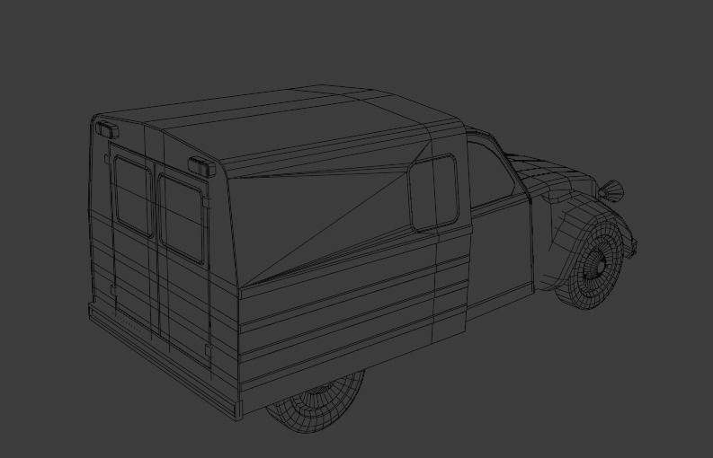 Citroen AK6 Low-poly 3D model_5