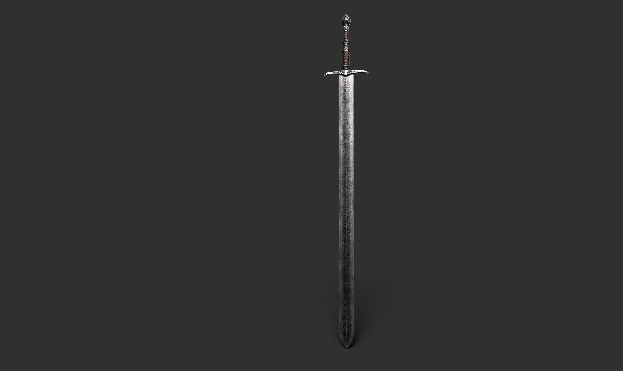 Medieval dark knight Low-poly 3D model_9