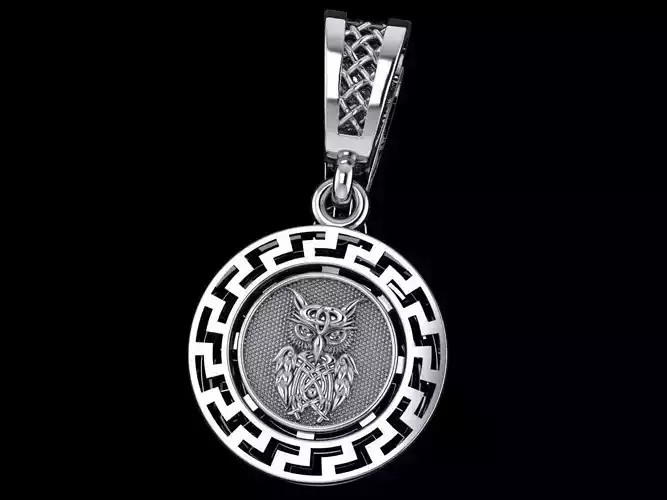 owl pendant Free 3D print model