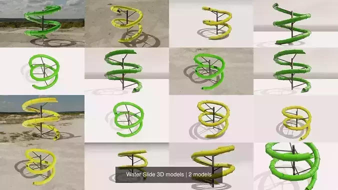 Water Slide 3D models