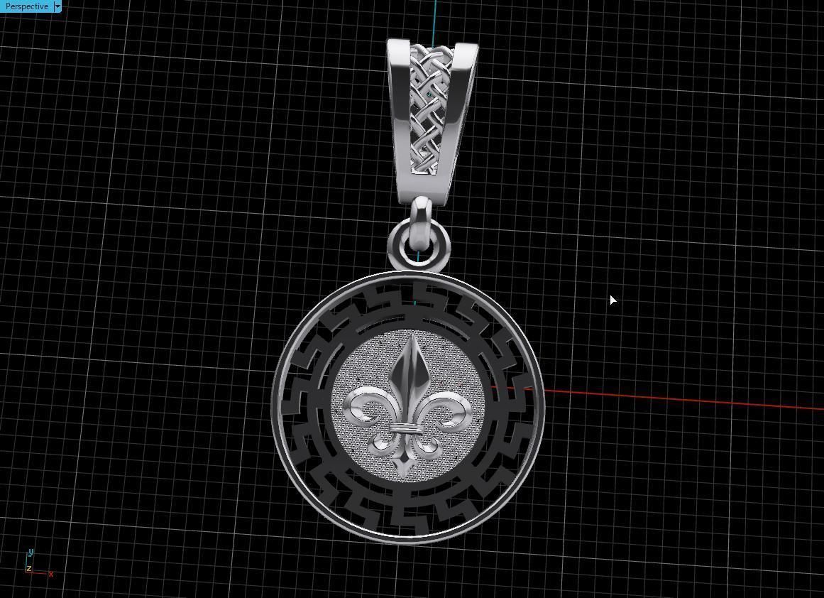 pendant warrior Free 3D print model_17