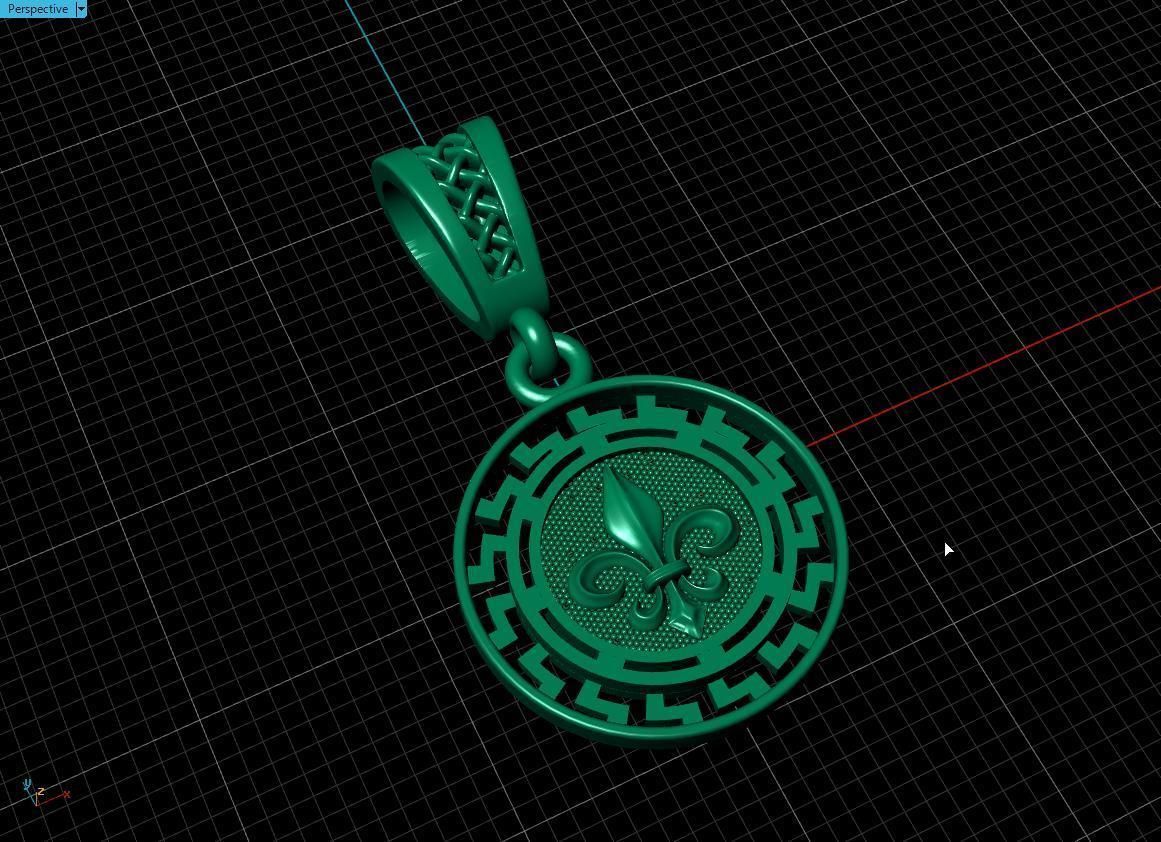 pendant warrior Free 3D print model_9