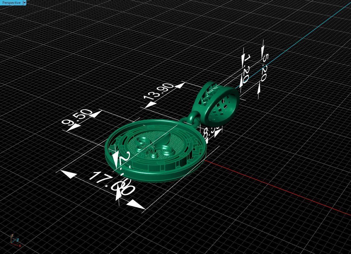 pendant warrior Free 3D print model_21