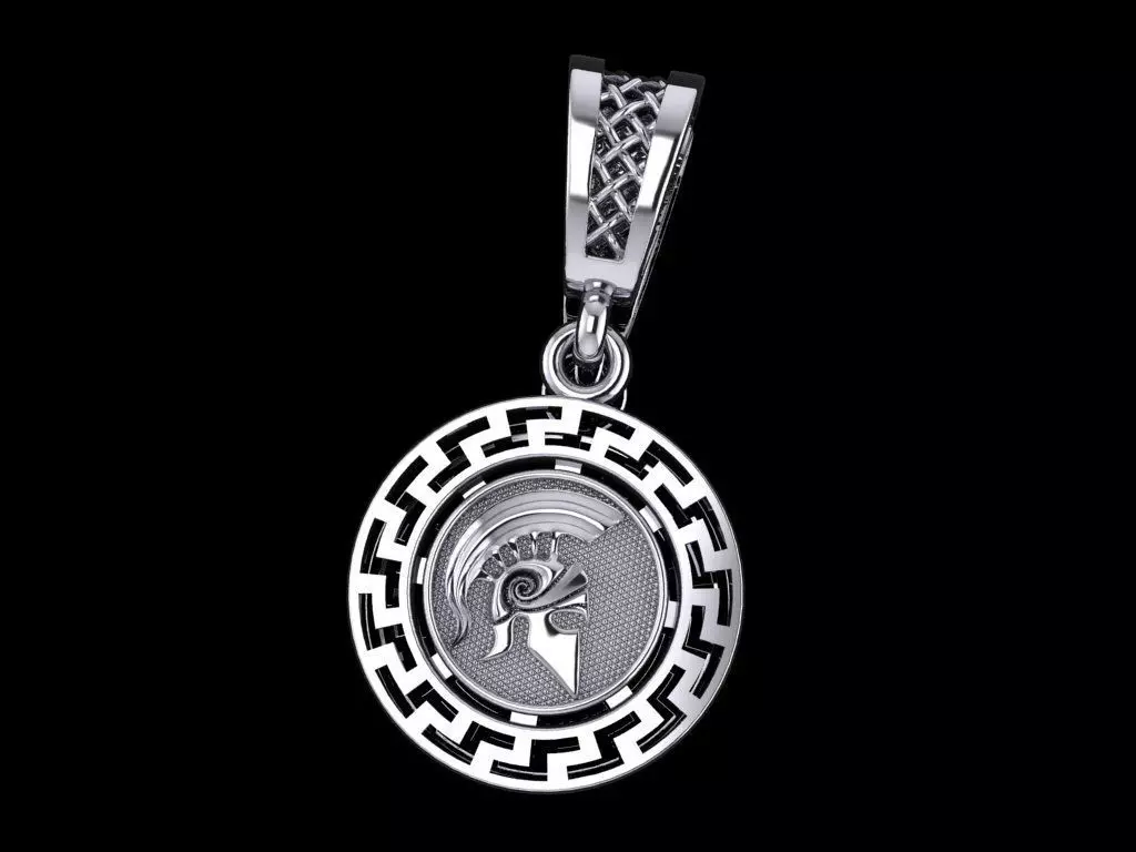 pendant warrior Free 3D print model_0