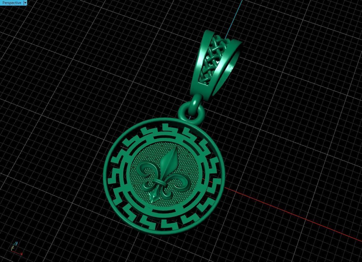 pendant warrior Free 3D print model_8