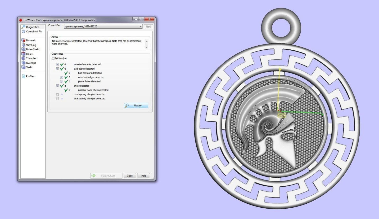 pendant warrior Free 3D print model_23
