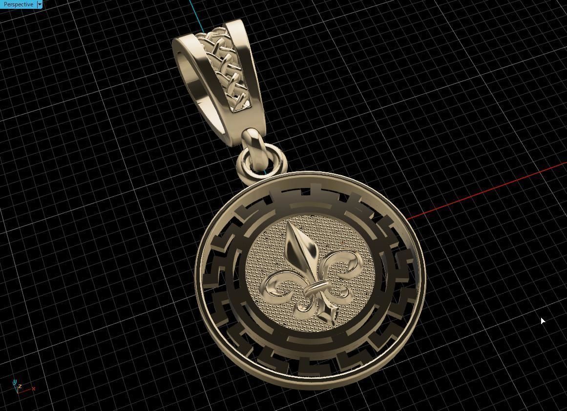pendant warrior Free 3D print model_10