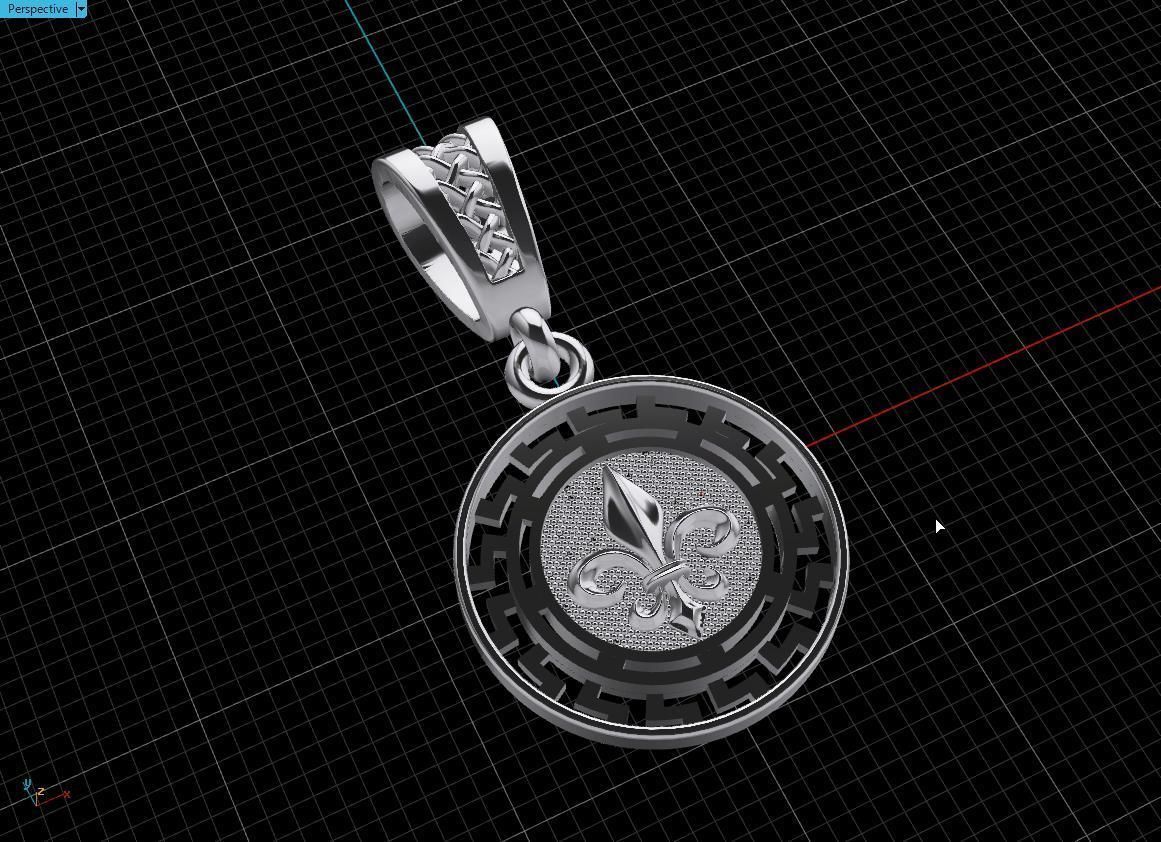 pendant warrior Free 3D print model_16