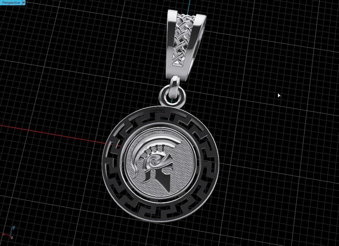 pendant warrior Free 3D print model_14