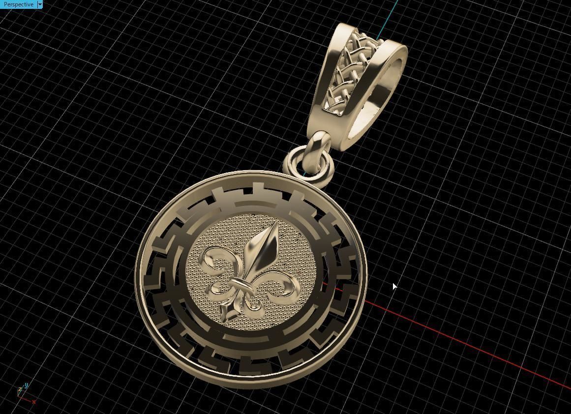 pendant warrior Free 3D print model_11