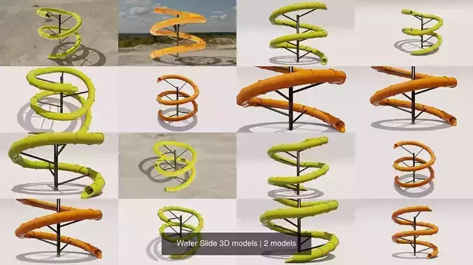 Water Slide 3D models