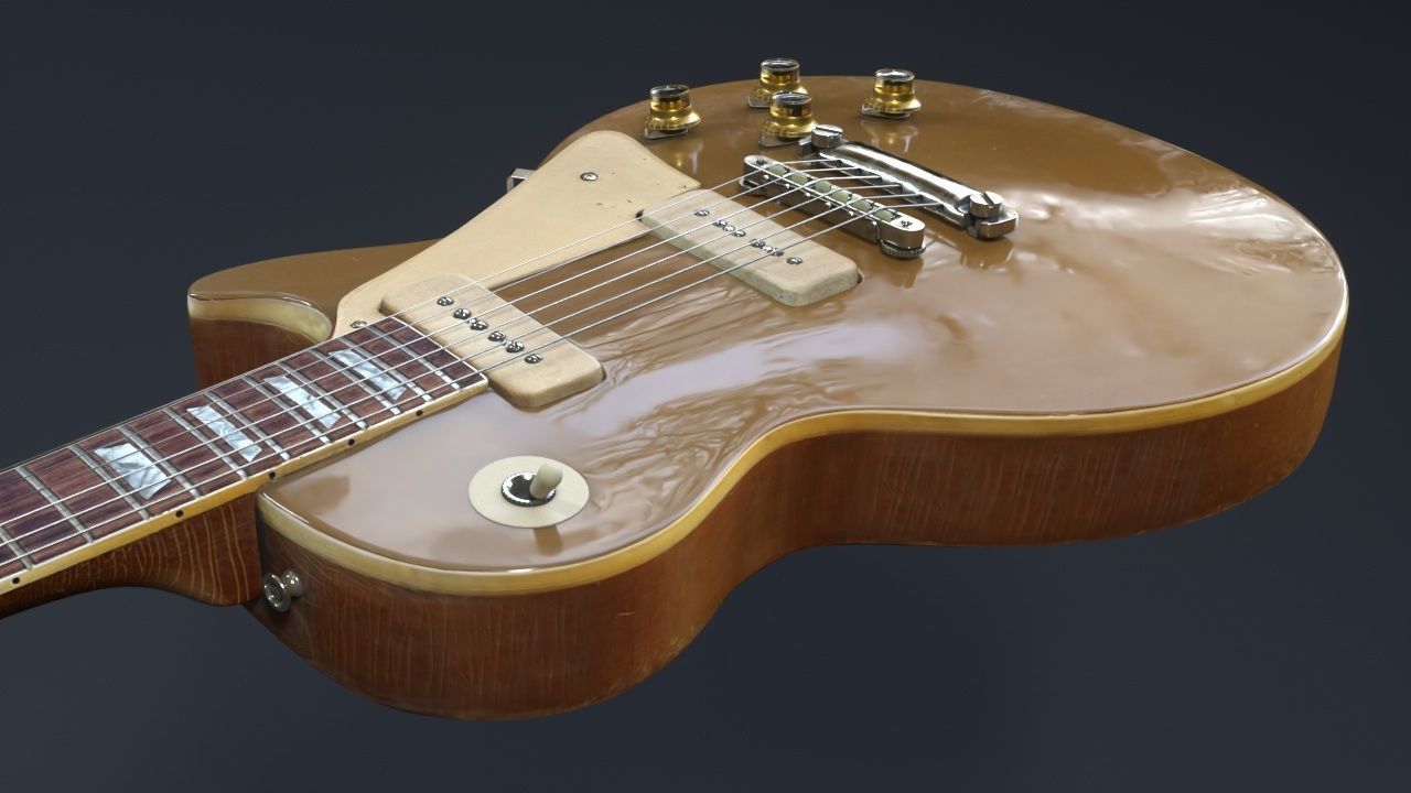 Gibson Les Paul - 1968 3D model_4