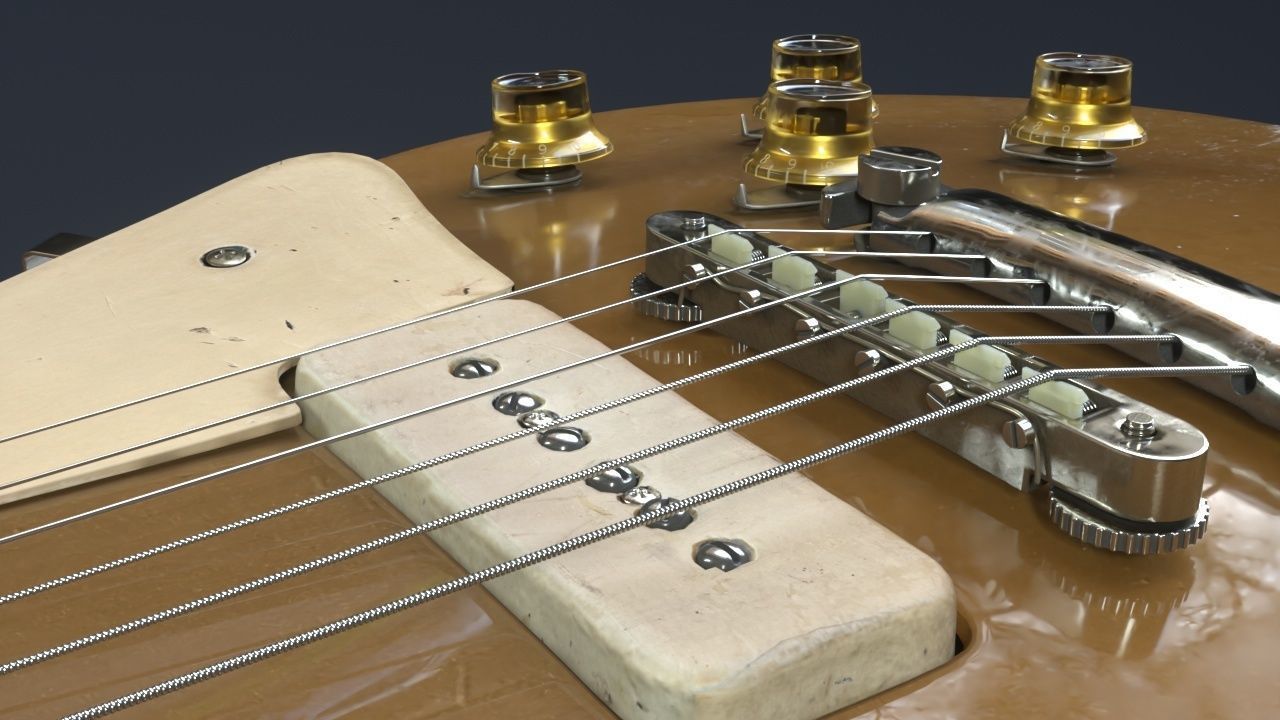 Gibson Les Paul - 1968 3D model_9