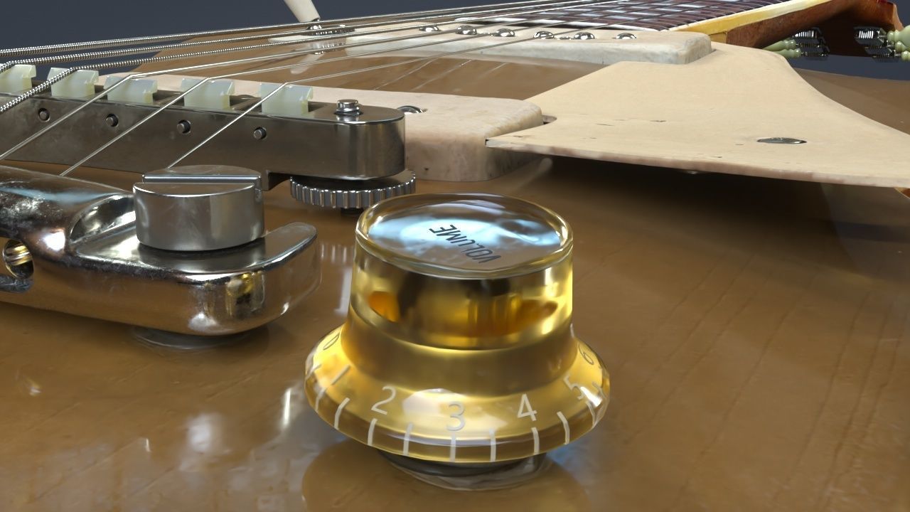 Gibson Les Paul - 1968 3D model_11