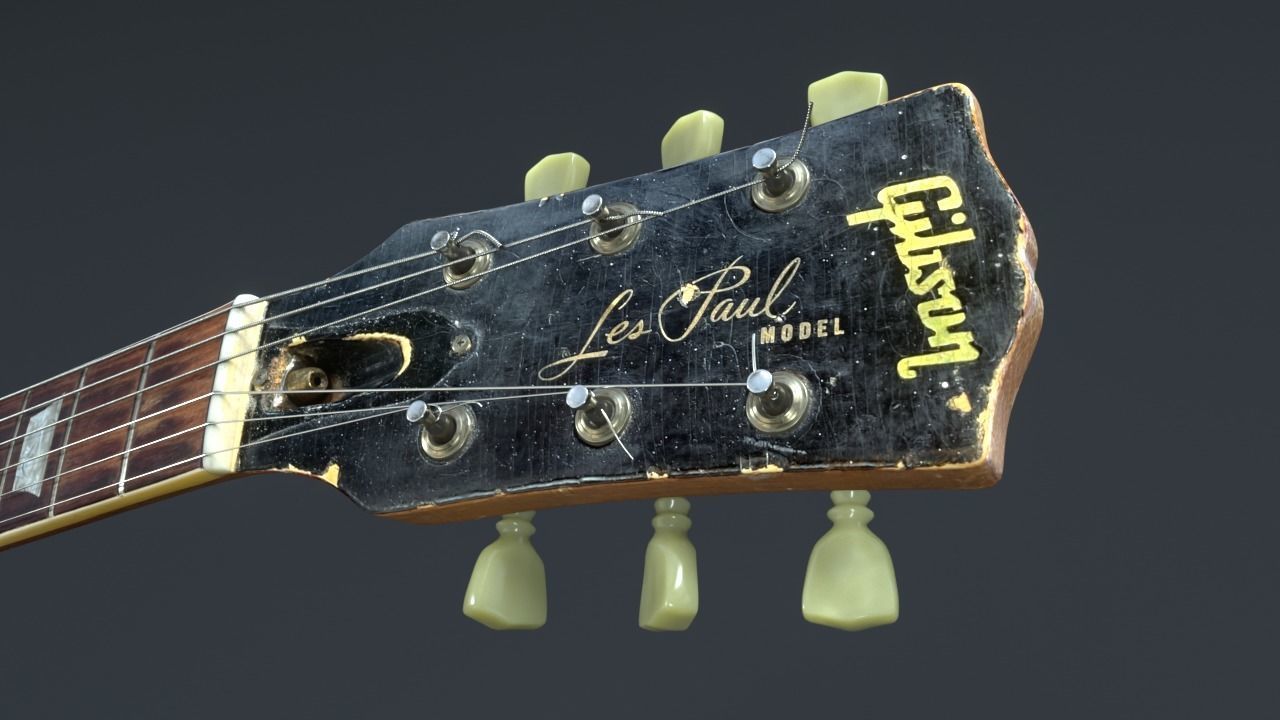 Gibson Les Paul - 1968 3D model_15