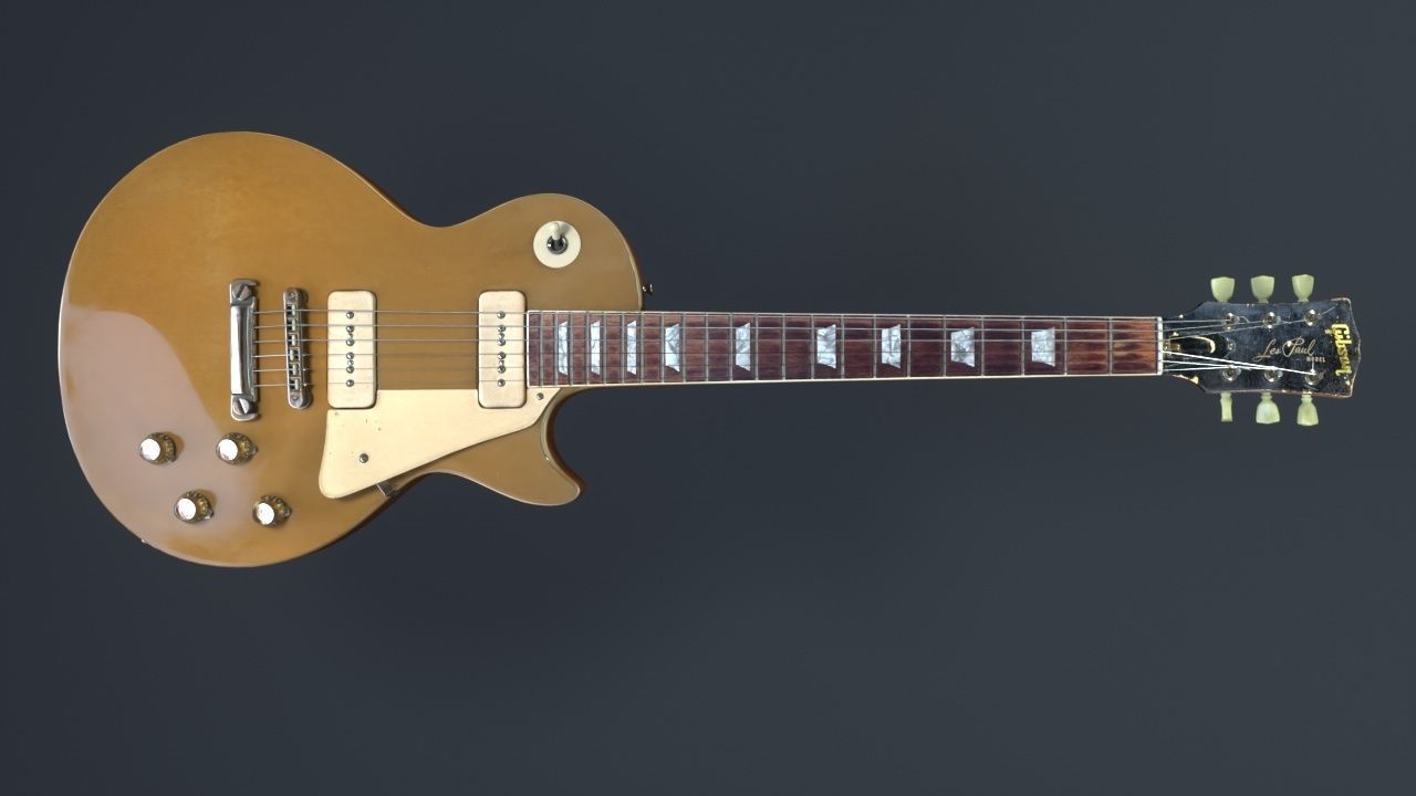 Gibson Les Paul - 1968 3D model_14
