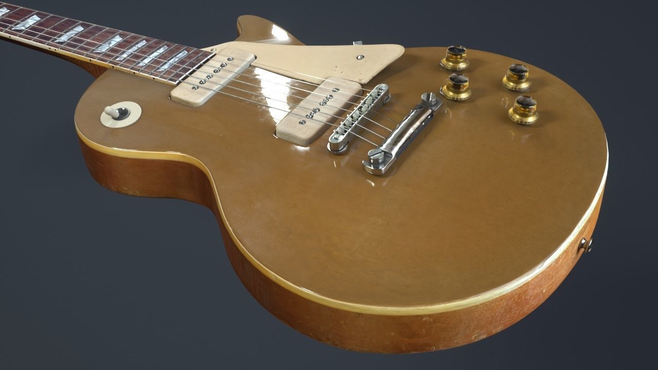 Gibson Les Paul - 1968 3D model_3