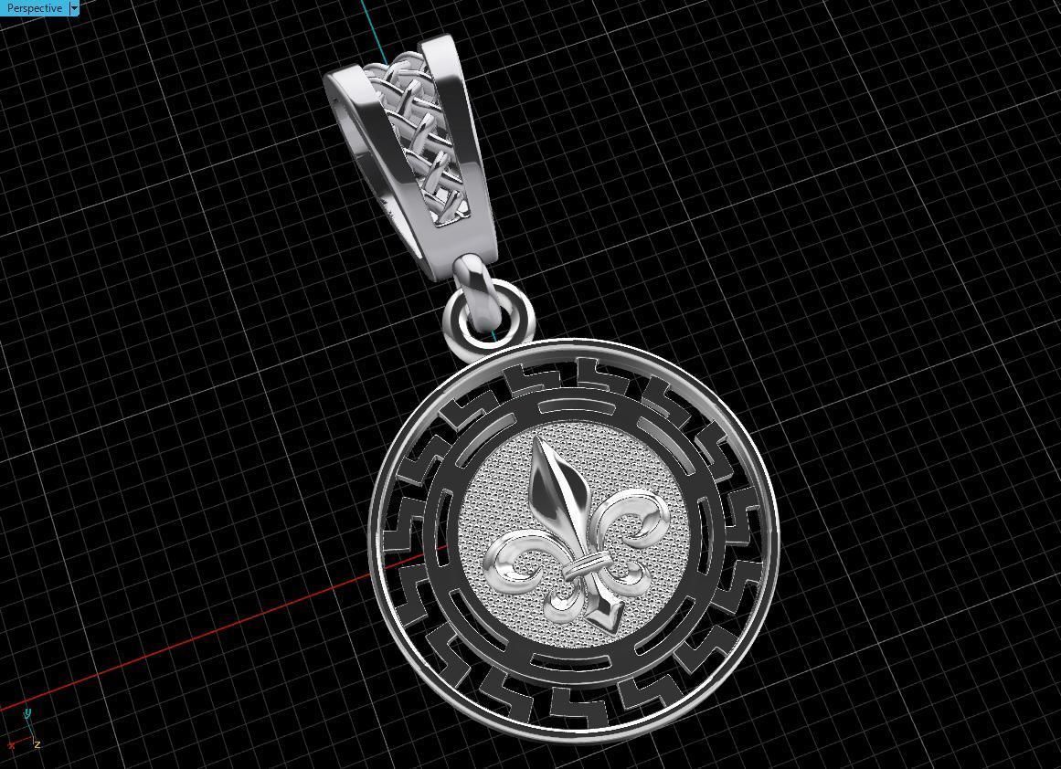 pendant rooster Free 3D print model_13