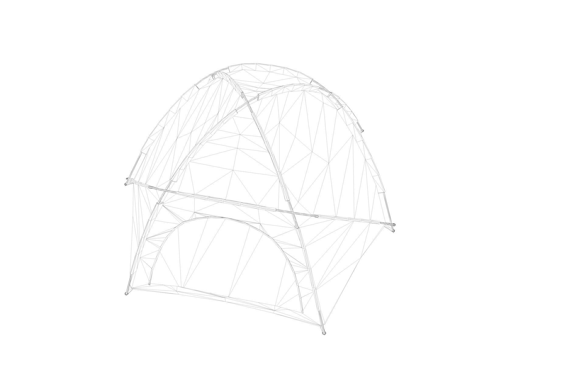 Camping Tent 3D model_6