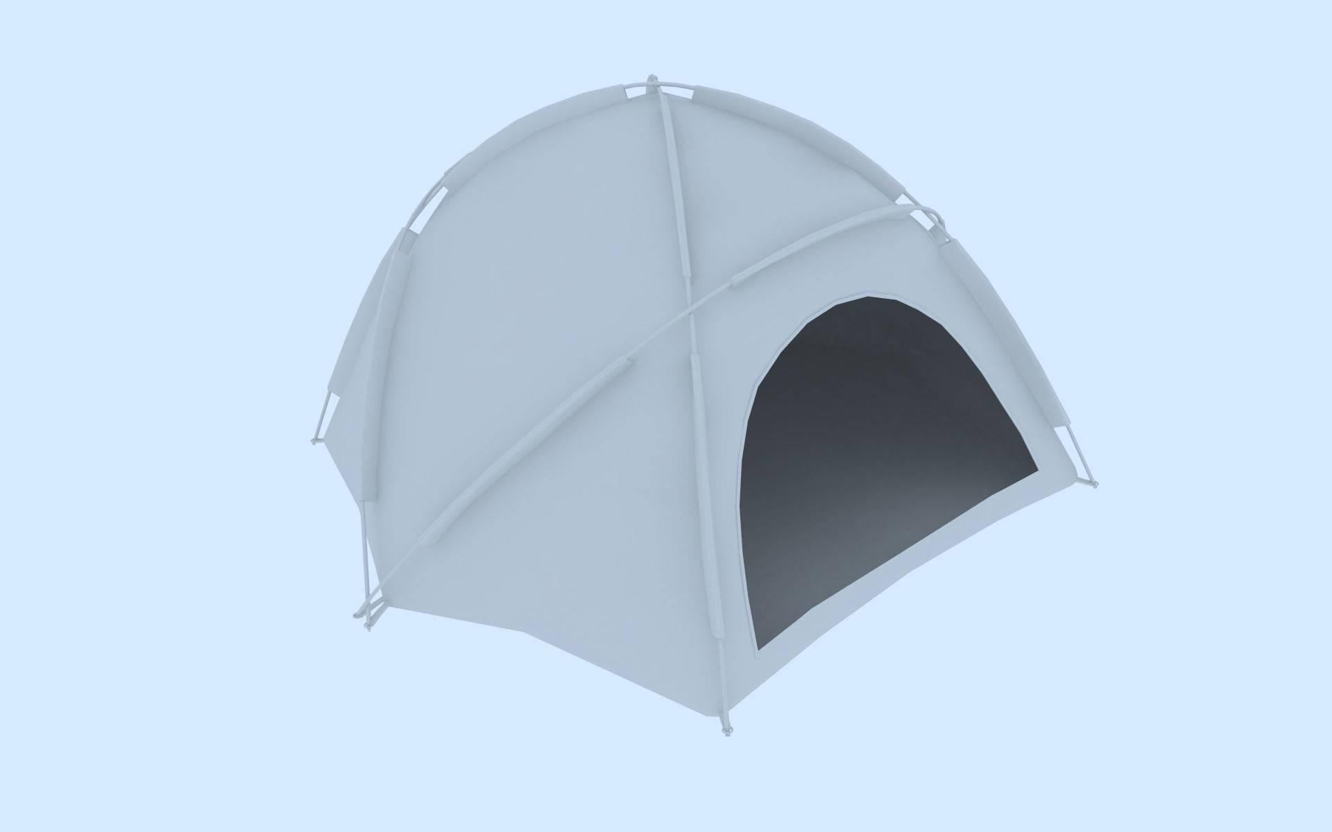 Camping Tent 3D model_4