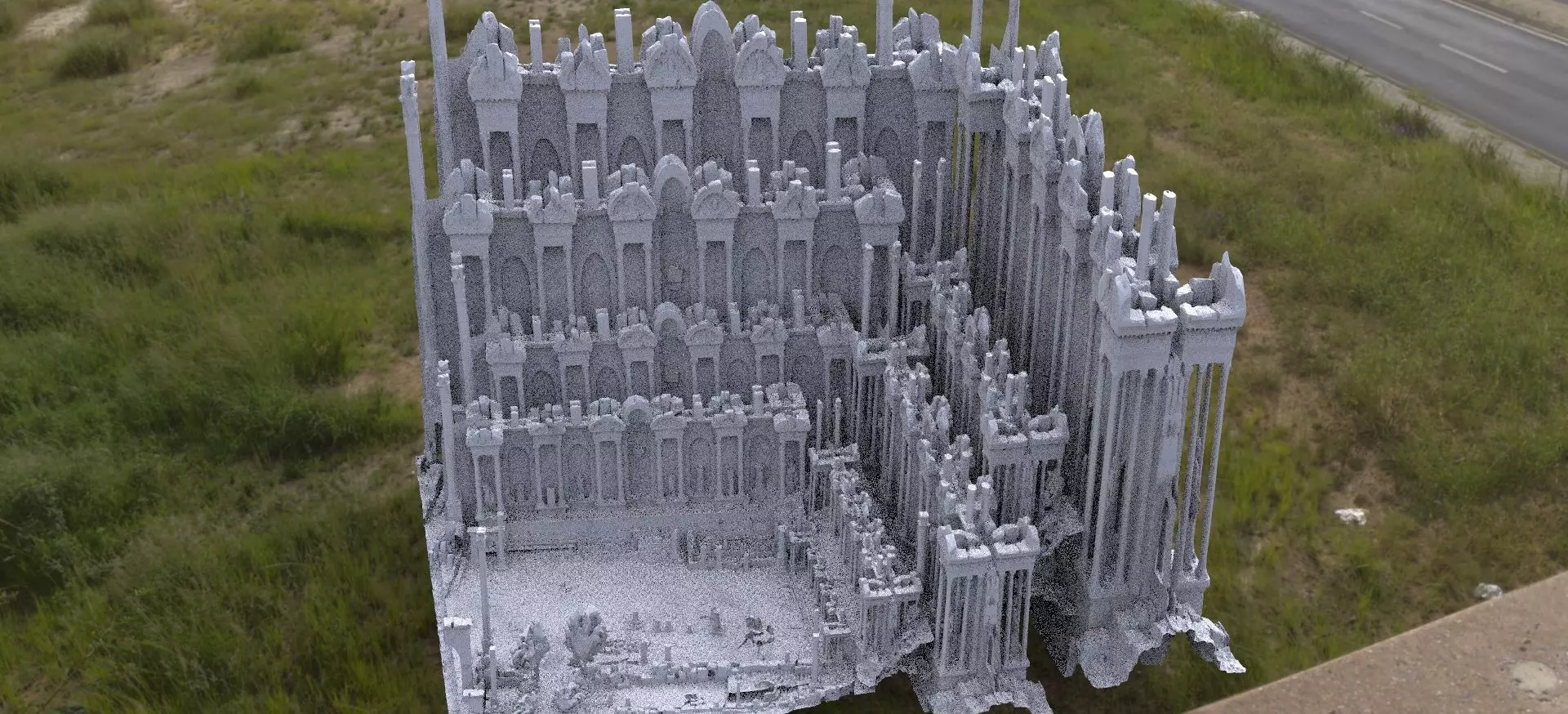 Athens Greek Arena Ruin 2  3D 3D model_0