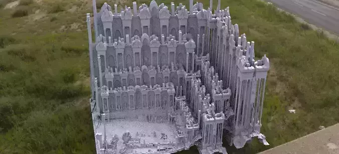 Athens Greek Arena Ruin 2  3D 3D model