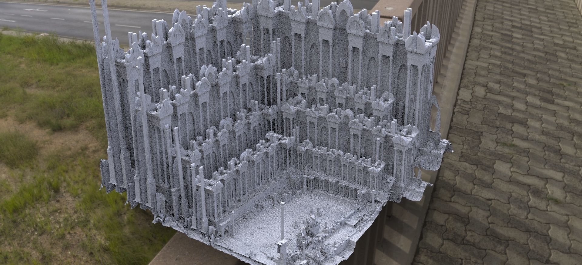 Athens Greek Arena Ruin 2  3D 3D model_1