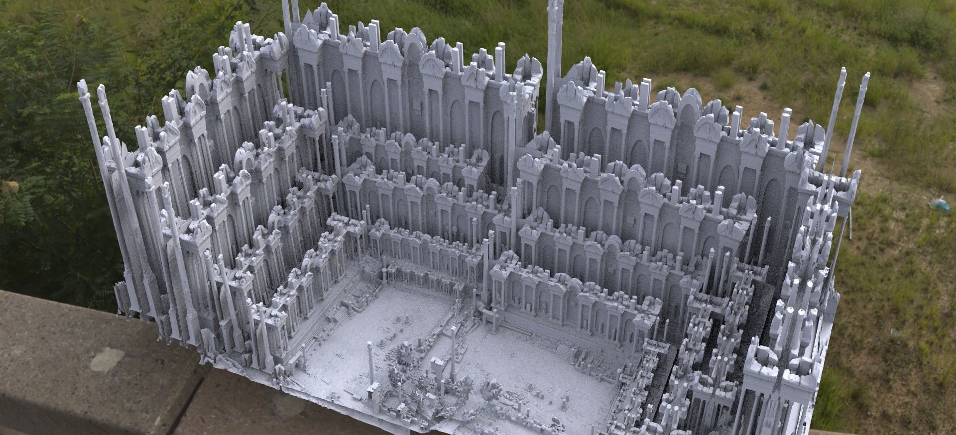 Athens Greek Arena fantasy Ruin 3D 3D model_2