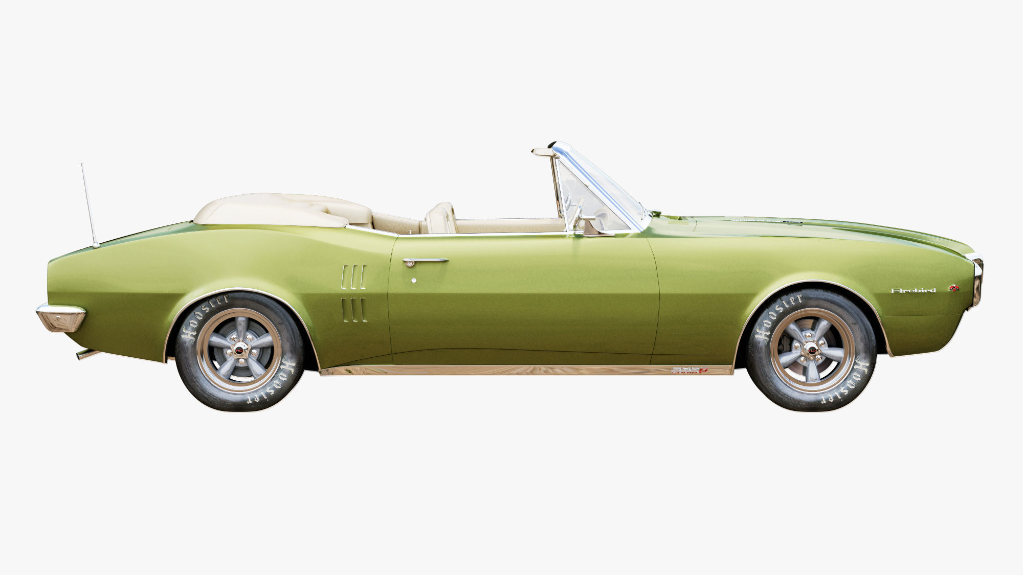 Pontiac firebird 1967 convertible 3D model_2