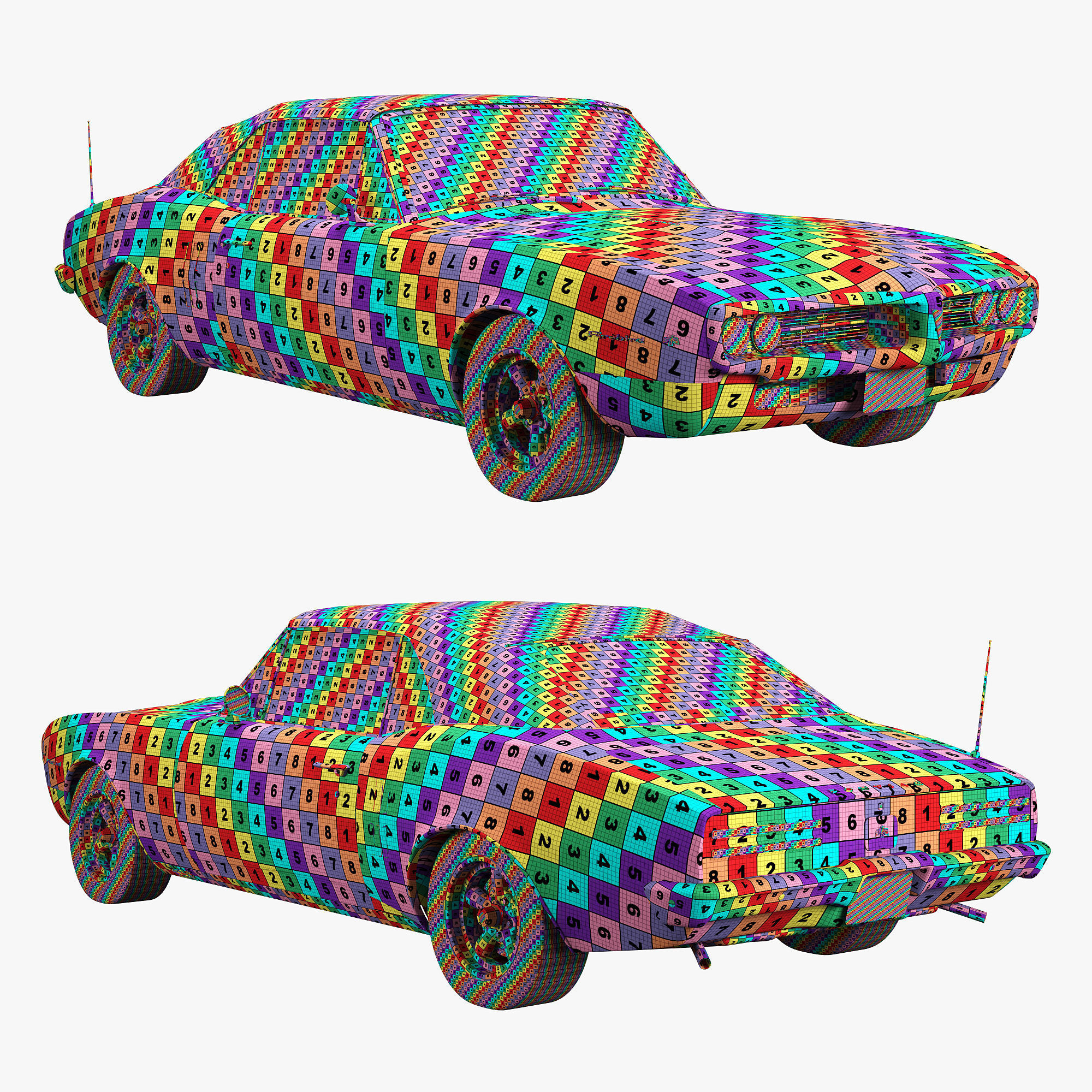 Pontiac firebird 1967 convertible 3D model_29