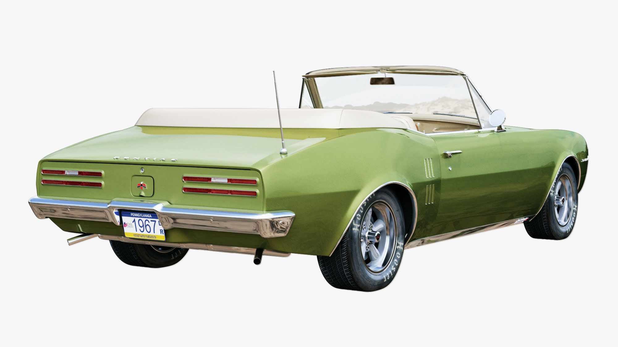Pontiac firebird 1967 convertible 3D model_3