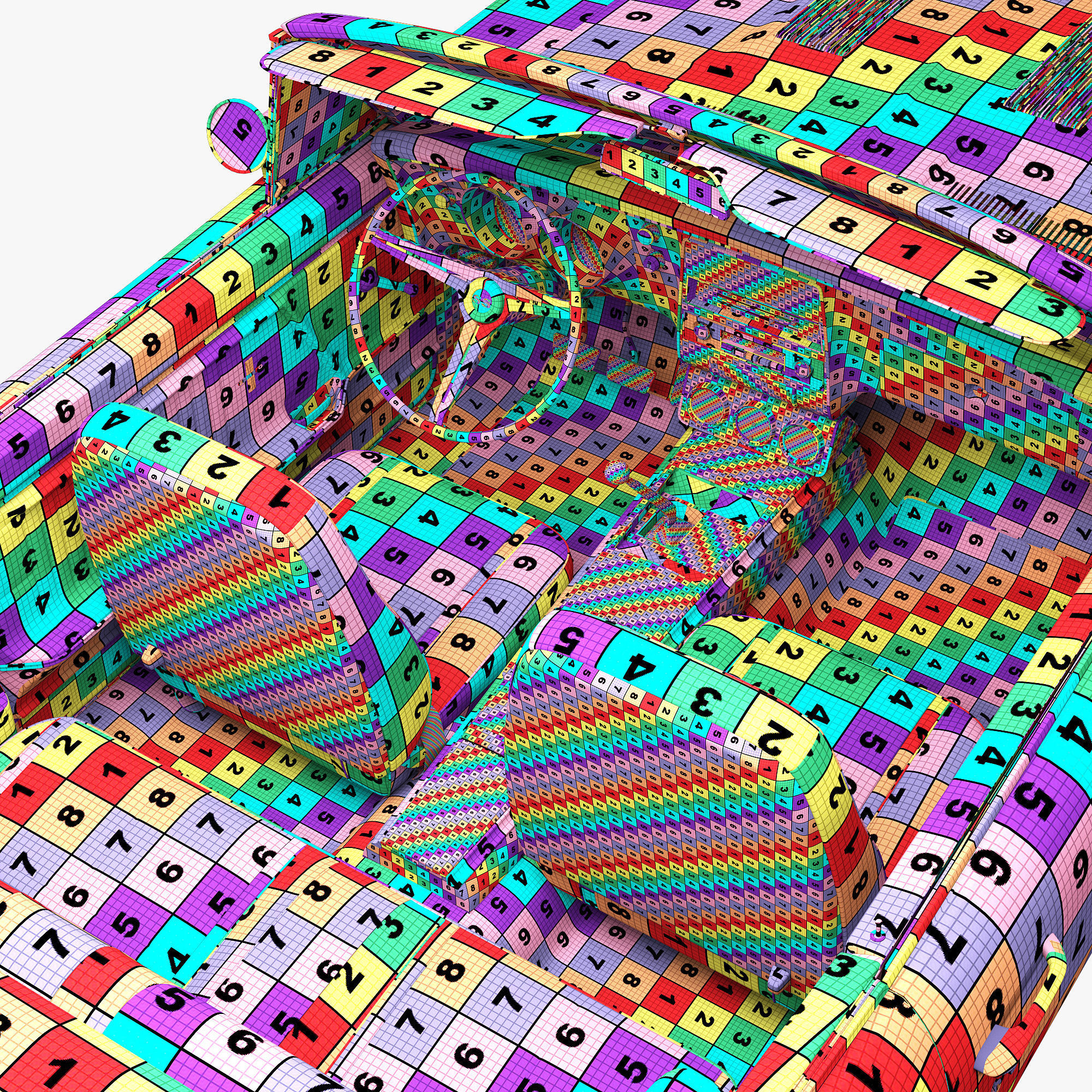 Pontiac firebird 1967 convertible 3D model_30