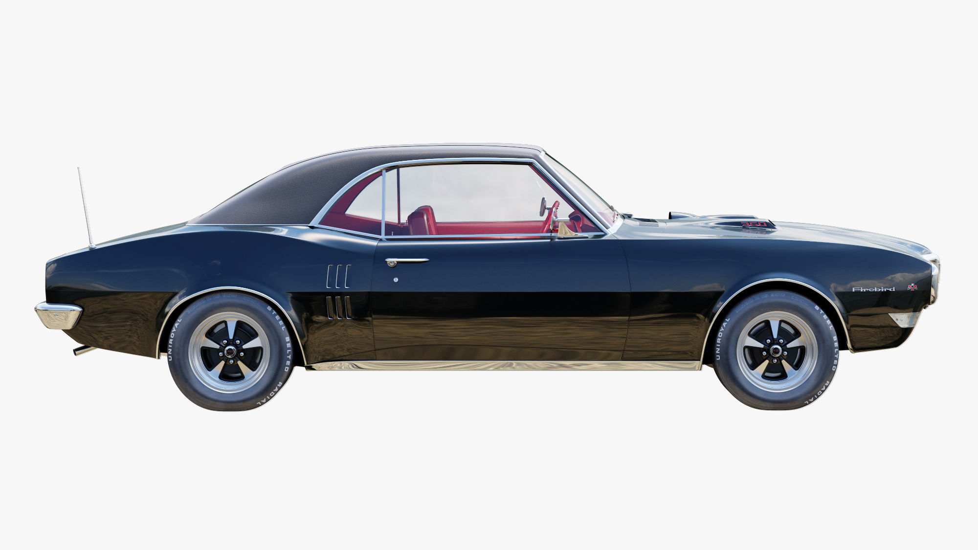 Pontiac firebird 1968 3D model_2