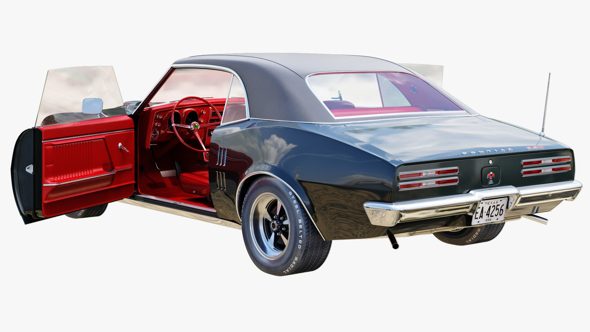 Pontiac firebird 1968 3D model_5